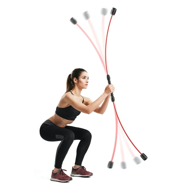 Multifunctional Training Stick Fitness Exercise Elastic Vibrate Rod Tremble  Yoga Wand 