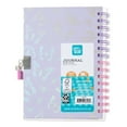 Pen+Gear Diary Journal, Bracelet and Diary Lock with Key, Butterfly,160