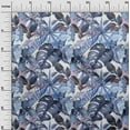 thumbnail image 3 of oneOone Cotton Cambric Medium Blue Fabric Tropical Craft Projects Decor Fabric Printed By The Yard 56 Inch Wide-KP, 3 of 6