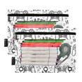 thumbnail image 2 of ALAZA 2 Pack Pencil Pouch Cartoon Gamepad Pencil Case for 3 Ring Binder Clear Window Pencil Bag Organizers, 2 of 6