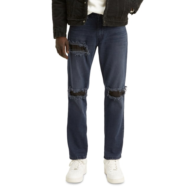 Levi’s Men’s 541™ Athletic Fit Ripped Jeans, Black, 38X34
