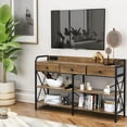 thumbnail image 5 of Zimtown Console Table with Power Outlet, 55" Narrow Sofa Table Industrial Entryway Table with USB Ports, Behind Couch Table for Entryway, Hallway, Foyer, Living Room, Bedroom, 5 of 9