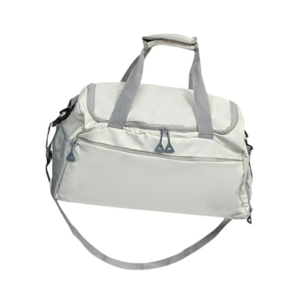 Bolsa de viaje deportiva versátil para gimnasio, entrenamiento, viajes de negocios y actividades al aire libre. Blanco