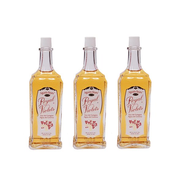 Eau de Cologne Royal Violets Agustin Reyes (paquete de 3), 150 ml