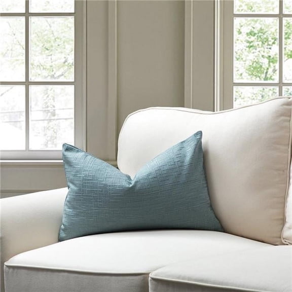 MDR Trading Inc. HU-SS1420JS11BLOF Blue With Feather Down Insert Lumbar Pillow