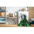 thumbnail image 2 of Ahgly Company Machine Washable Indoor Square Transitional Dark Forest Green Area Rugs, 6' Square, 2 of 7