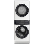 Electrolux 600 Series Electric Dryer Laundry Tower With Smartboost Technology, LuxCare Plus Wash System White ELTE7600AW