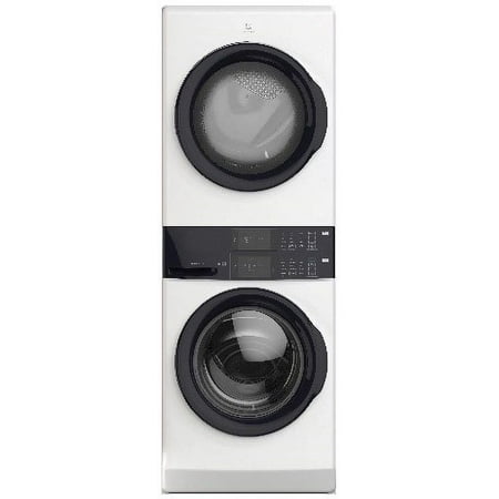 Electrolux 600 Series Electric Dryer Laundry Tower With Smartboost Technology  LuxCare Plus Wash System White ELTE7600AW