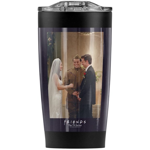 Friends Wedding Bells Stainless Steel Tumbler 20 oz Coffee Travel Mug/Cup, Vacuum Insulated & Double Wall with Leakproof Sliding Lid | Great for Hot Drinks and Cold Beverages