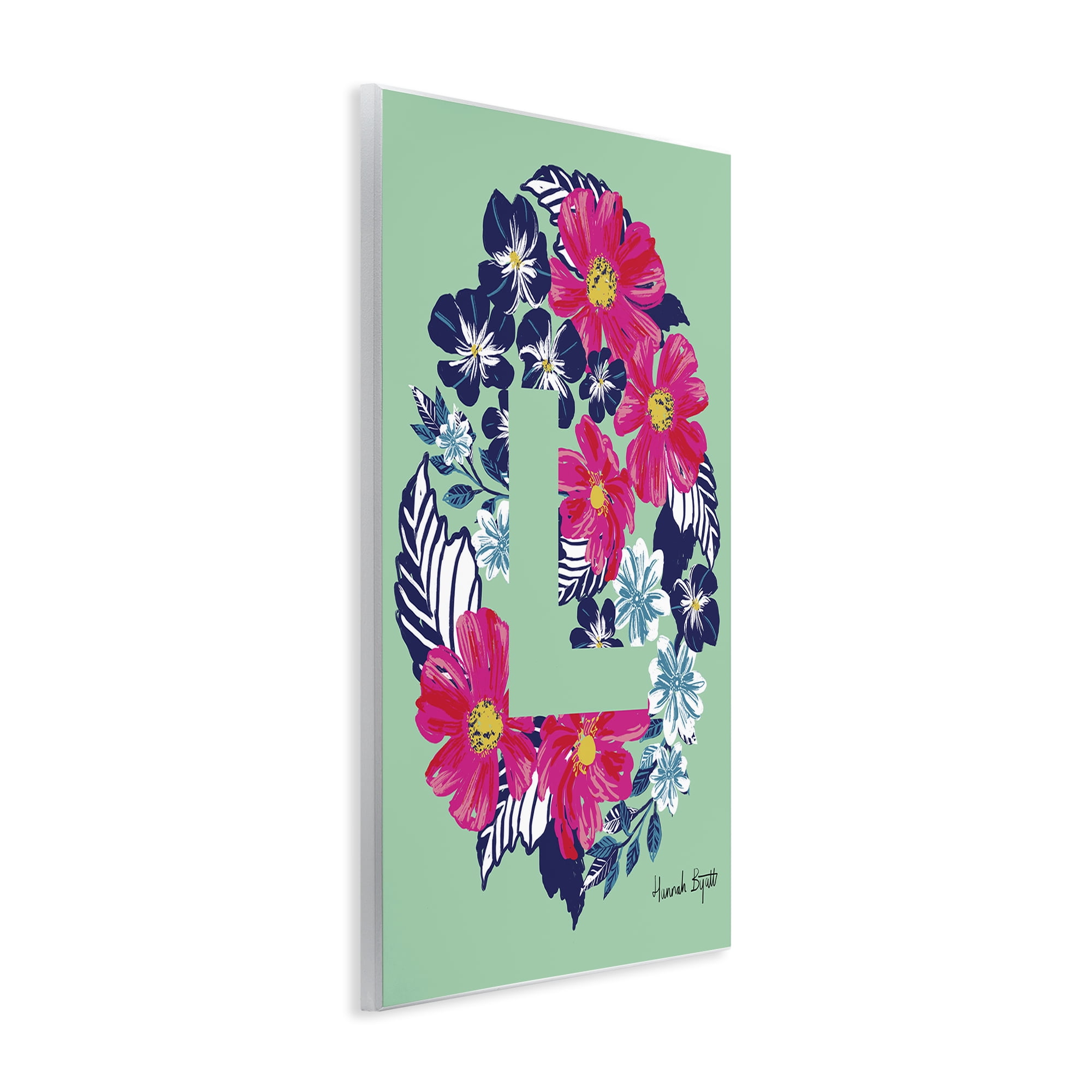 Stupell Industries Floral Bloom Letter L Botanical & Floral Painting Unframed Art Print Wall Art, 10 x 15