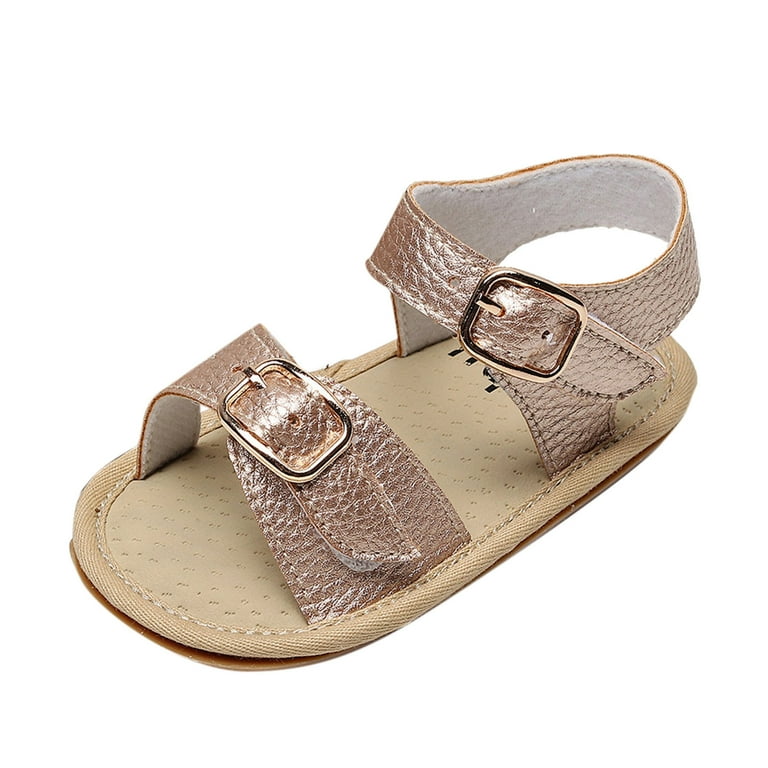Dyfzdhu Baby Sandals Boys Girls Open Toe Shoes First Walkers Shoes