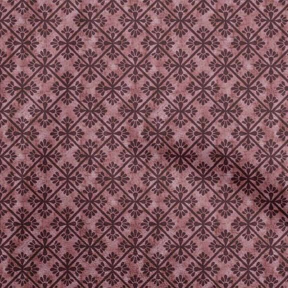 oneOone Cotton Poplin Dark Magenta Fabric Aian Batik Sewing Craft Projects Fabric Prints By Yard 42 Inch Wide