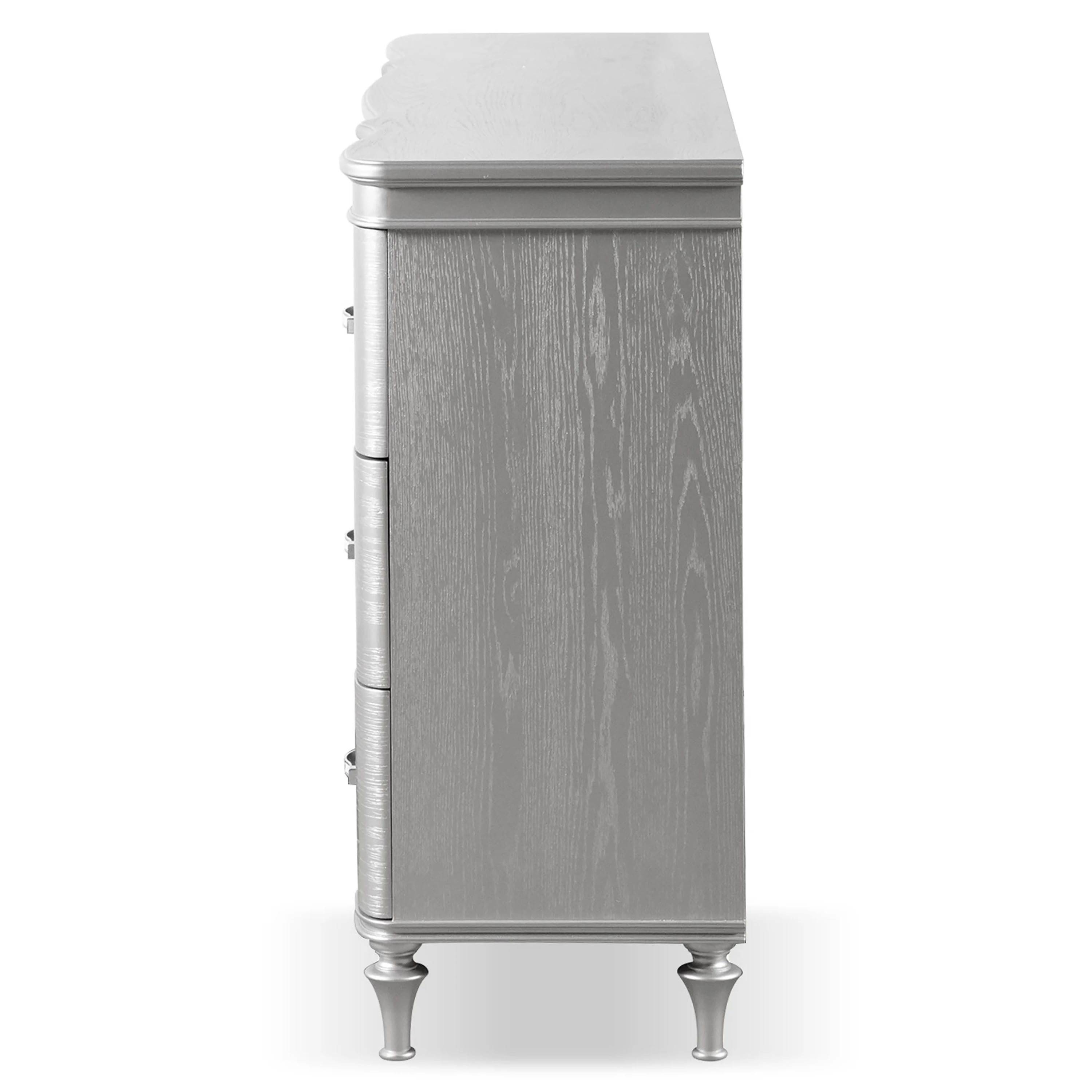 Furniture of America Seabliss Glam 9-Drawer Dresser, Silver