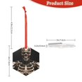 thumbnail image 3 of Rocae Cyber Skeleton With Tattoos for Acrylic Christmas Pendant Ornament for Festive Decor Hanging Pendant,Perfect for Home and Office-Hexagon, 3 of 7