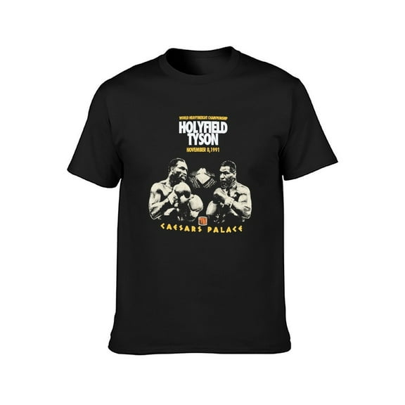 Mike Tyson Vs Evander Holyfield Men's T shirts Black S