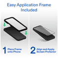 thumbnail image 4 of onn 2-Pack Tempered Glass Screen Protectors for Samsung Galaxy S26 Ultra, Standard Drop & Scratch Protection, Includes Easy Application Frame, 4 of 5