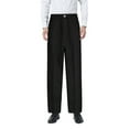 thumbnail image 1 of Boys Flat Front Dress Pants Adjustable Waist Front Pockets Straight Leg Fit Pants, 1 of 3
