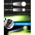 thumbnail image 5 of Linterna LED de 5000 lúmenes, brillo máximo de 5 h, batería recargable por USB, Cree XHP50.2, indicador de encendido, 5 modos, resistente al agua IP65 para acampar, 5 of 5