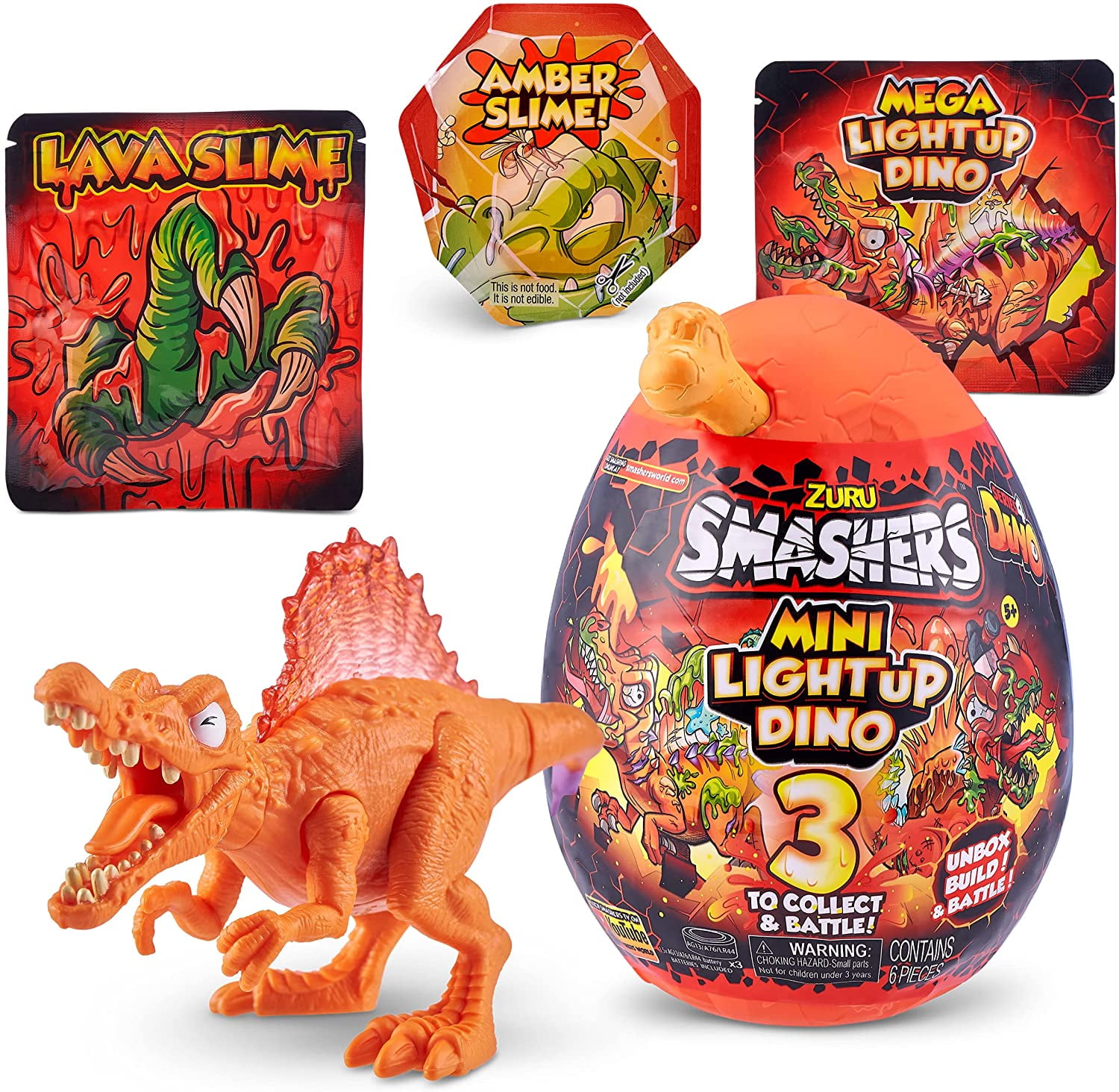 ZURU Dino Smashers série 3 Collectibles 8 Pack BOX Toy Throw Smash surprise New 