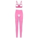 thumbnail image 4 of Conjunto de lencería Sexy de charol con aspecto mojado para mujer, sujetador con copa abierta recortada, Top corto con mallas de cintura alta sin entrepierna, pantalones ajustados, 4 of 5