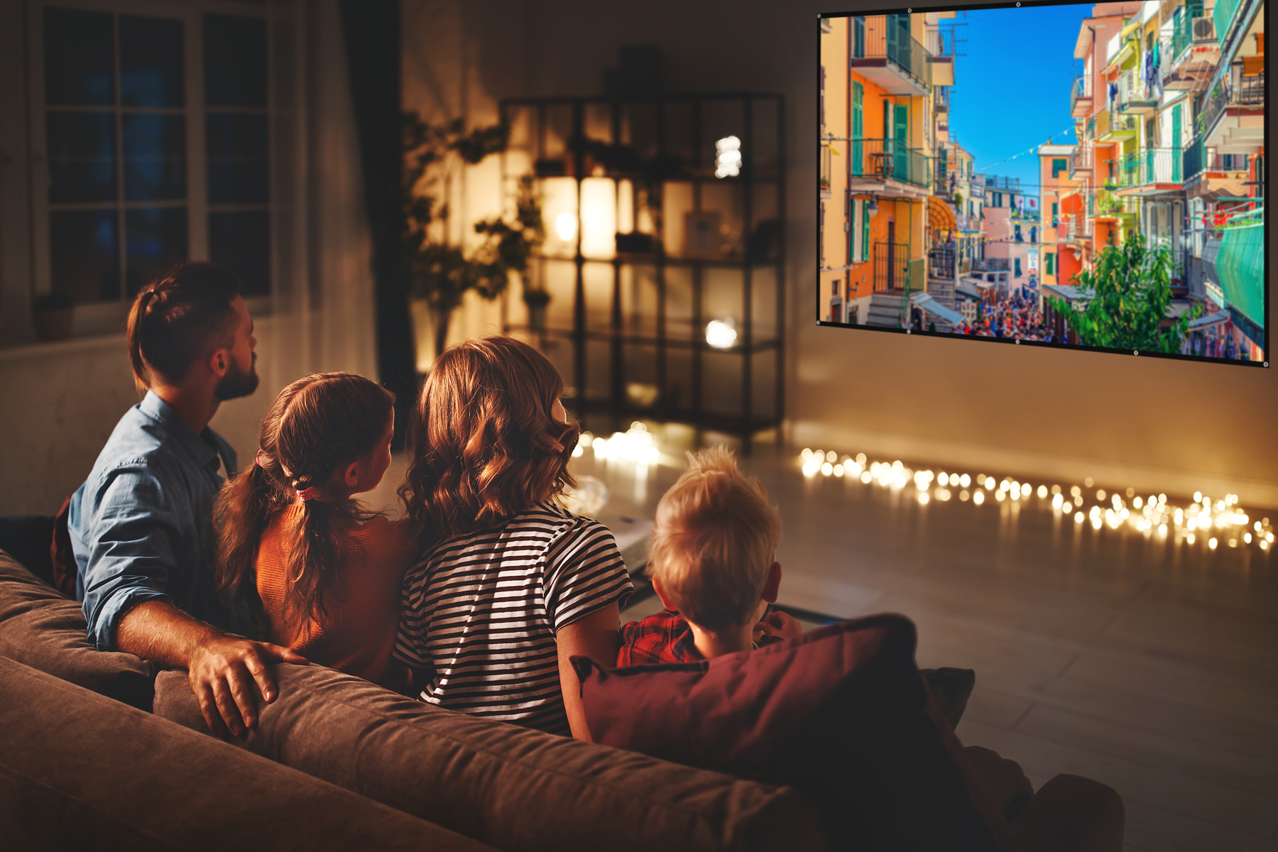 onn 120-Inch Portable Theater Projection Screen, 16:9 photo 7