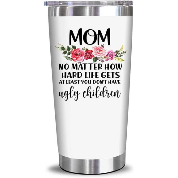 Gifts For Mom From Daughter, Son, Kids - Christmas Gifts For Mom, Women, Wife - Best Birthday Gifts For Mom, Mother, Wife, New Mom, Bonus Mom - Funny Gifts Ideas For Mom - 20 Oz Tumbler