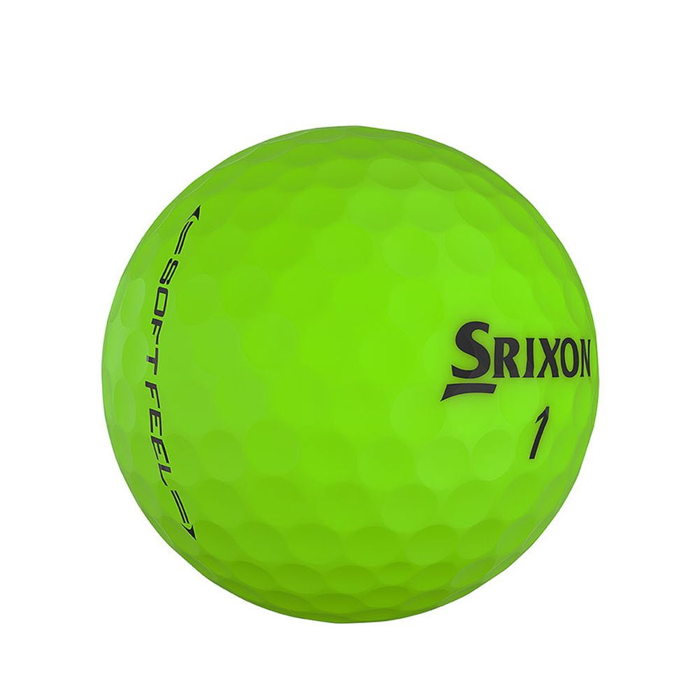 (2 pack) Srixon Soft Feel Brite Green Golf Ball Dozen