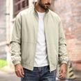 thumbnail image 2 of Kezqiaxn Mens Jackets Plus Size Fashion Zipper Long Sleeve Loose Athletic Jacket Outdoor Turtleneck Outerwear Winter Coat, 2 of 9