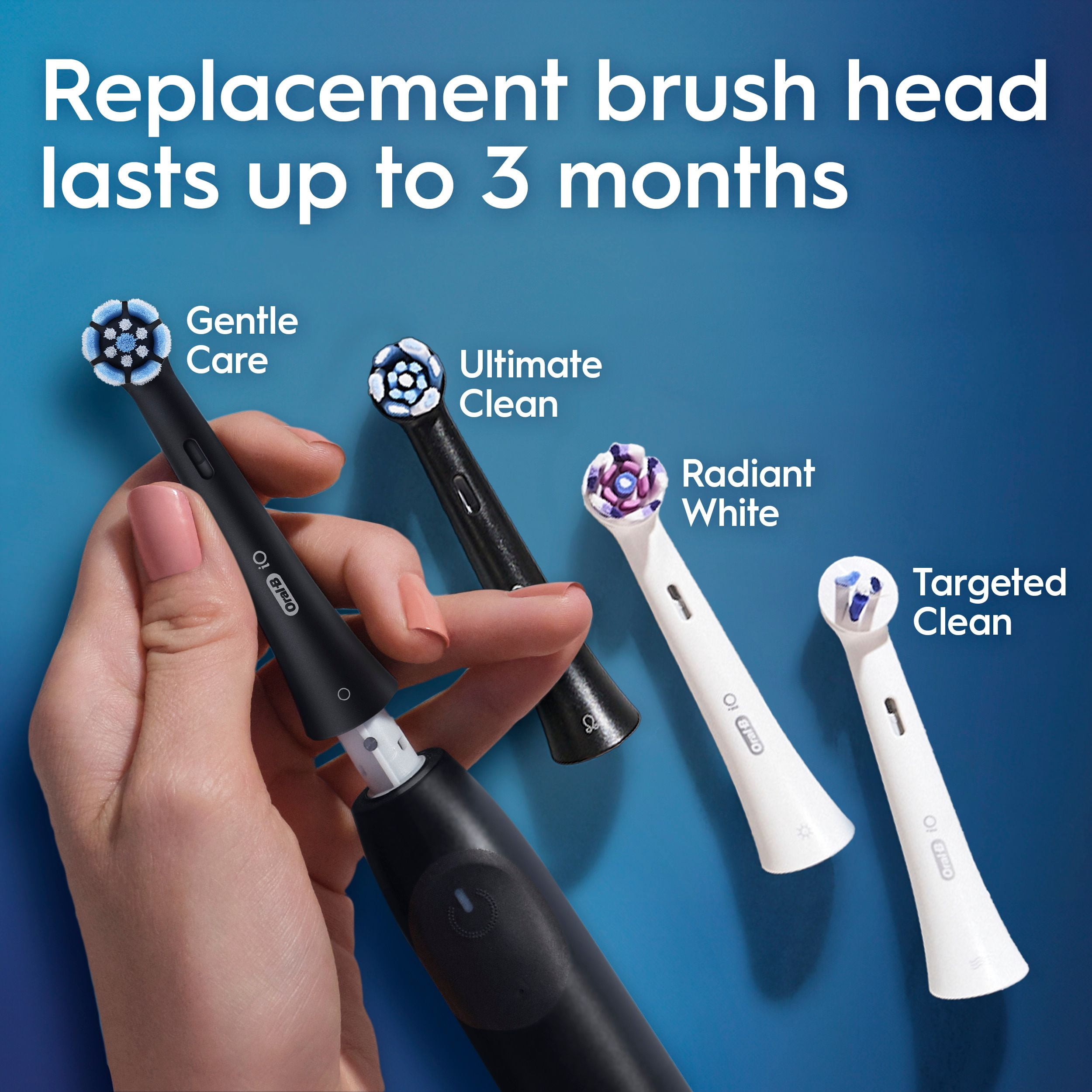 Oral-B iO Series 2 Brosse à Dents Électrique Rechargeable, avec 1 Tête de Brosse Soin Doux - Capteur de Pression Automatique pour Protéger les Gencives - 3 Modes - Minuterie de 2 Min