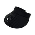 thumbnail image 1 of Chapeau de Soleil Ventilateur Usb Noir Grand Bord Chapeau d'Été Boucle Réglable Confortable Activités Extérieures Course, 1 of 6