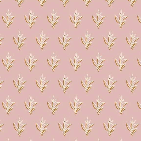 Botanical Gathering pink floral fabric, Terra Kotta Art Gallery cotton, Sold by the Quarter Yard