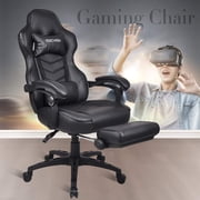 Elecwish Adjustable & Ergonomic Swivel Gaming Chair, Black