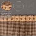 thumbnail image 4 of VHC Brands Bingham Star, Cotton, 72x72, Shower Curtain, Black, 4 of 5