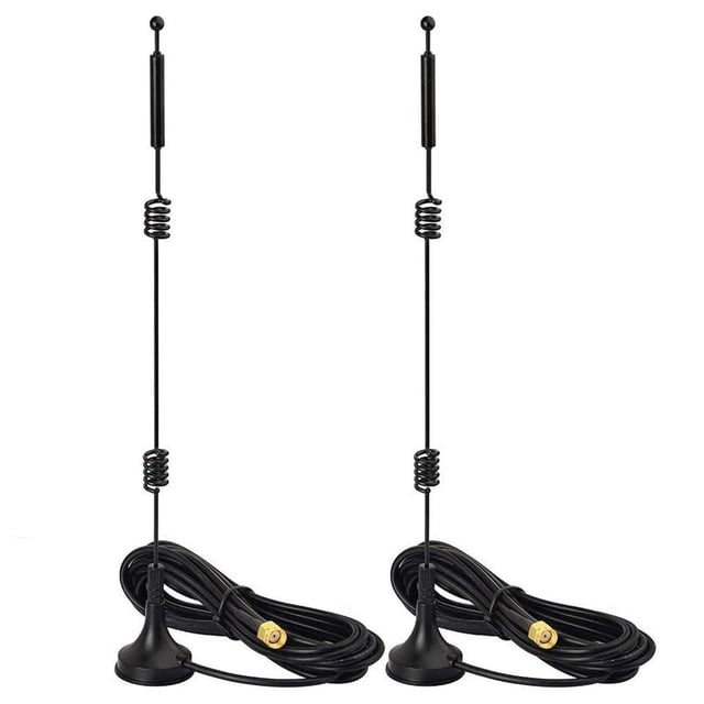 Antena BINGFU de doble banda, 2,4, 5,8 GHz, 9 dBi, montaje magnético, paquete de 2