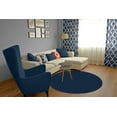 thumbnail image 4 of Garland Rug Medallion Navy Round Indoor Area Rug, 5' x 5', 4 of 6
