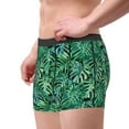 thumbnail image 4 of Junzan Monstera Leaves Mens Underwear Boxer Briefs For Men’s - Small, 4 of 9