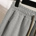 thumbnail image 5 of Savings Women's Thickened Warm Sweatpants Drawstring Waist Fleece Lined Trendy Long Workout Pants Casual Trousers Gray,2XL, 5 of 6