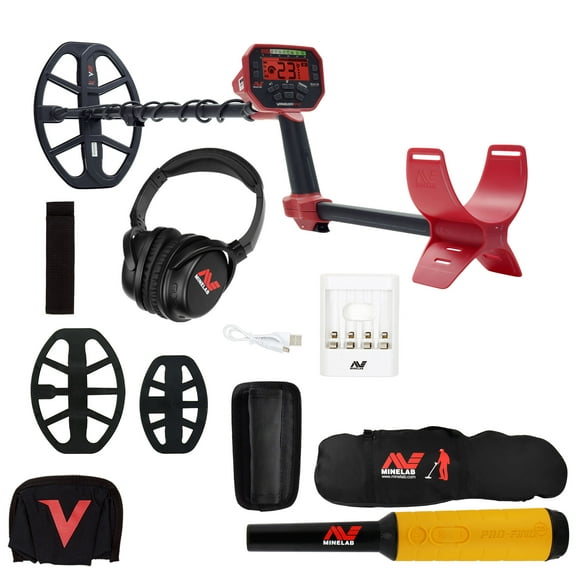 Minelab VANQUISH 540 Pro Pack Detector w/ 2 Coils, Pro-Find 35 Pinpointer, & Bag