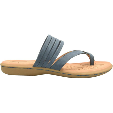 

B.O.C. Womens Alisha Faux Leather Strappy Slide Sandals