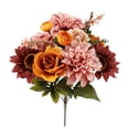thumbnail image 5 of Mainstays Indoor 19in Artificial Flower Bouquet,  Dahlia and Rose Flower, Pink Color, 5 of 8