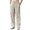 Beige, variant on Men's Casual Pants Lightweight Beach Relaxed Fit Elastic Waist Yoga Summer Trousers for Everyday Comfort Beige L