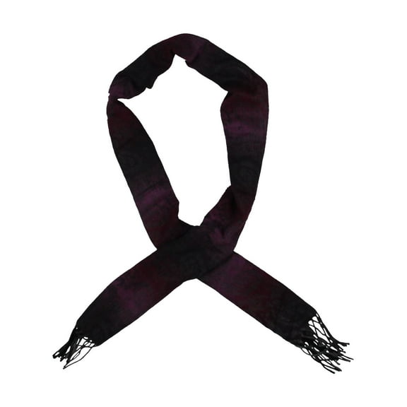 Steve Madden Womens Winter Ombre Muffler Scarf Purple O/S