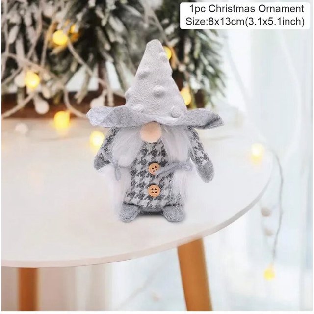 Gnomo de Navidad sin rostro, muñeco de Feliz Navidad, decoraciones para el hogar, adorno de Navidad, Natal, Año Nuevo, 2024