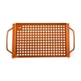 thumbnail image 3 of Outset Non Stick Copper Grill Grid, 7 x 11" BBQ Pan with Handles, 3 of 7