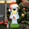 thumbnail image 2 of Lighted Blow Mold Outdoor Decor Bluey with Christmas Stocking 14.17 in x 5.91 in x 5.71 in 0.99 lb, 2 of 6
