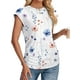 thumbnail image 3 of Blusa SAMPEEL para mujer, manga corta, holgada, verano, XXL, 3 of 5