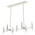 thumbnail image 6 of Hunter - Sunjai 7-light Brushed Nickel, Extra Large Chandelier, Dimmable, Linear Shaped, for Bedrooms, Dining, Living Rooms - 19985, 6 of 9