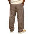 thumbnail image 4 of VV AVEORS Mens Workout Pants Baggy Casual Straight Leg Elastic Waisted Drawstring Sweatpants Breathable Outdoor Trousers Light Brown 3XL, 4 of 4