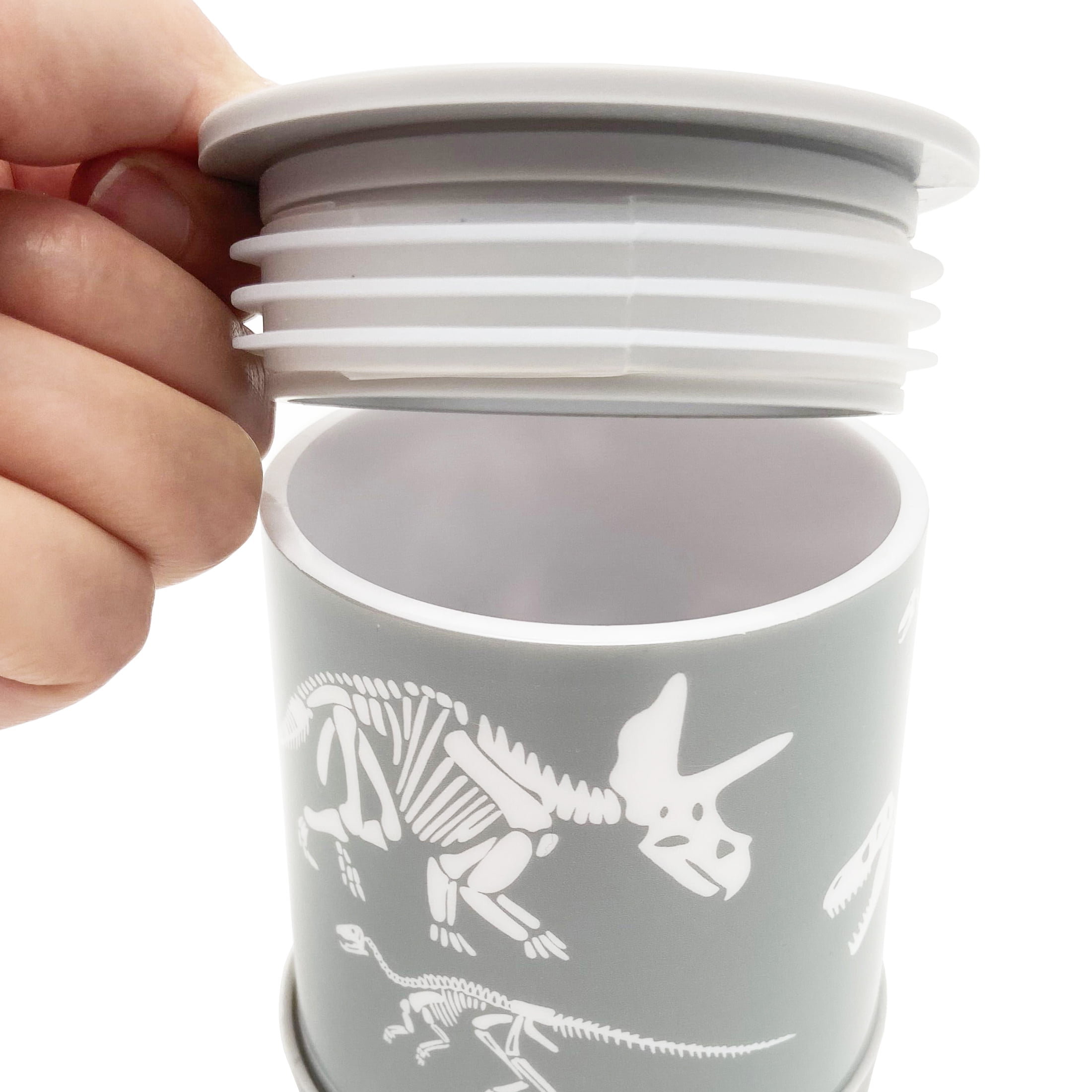 Your Zone Kids Plastic Dinosaur Toothbrush Holder with Non-Slip Bottom