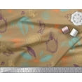 thumbnail image 3 of Soimoi Tissu en Voile de Coton Imprimé Floral, Gingembre & Citron au Mètre 42 Pouces de Large, 3 of 3